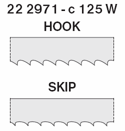 Panza panglica 22 2971 -c 125 W Hook Skip